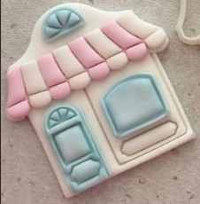 Doce feito com cortador de casinha